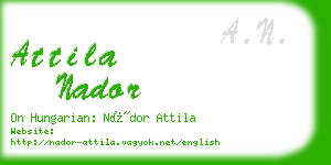 attila nador business card